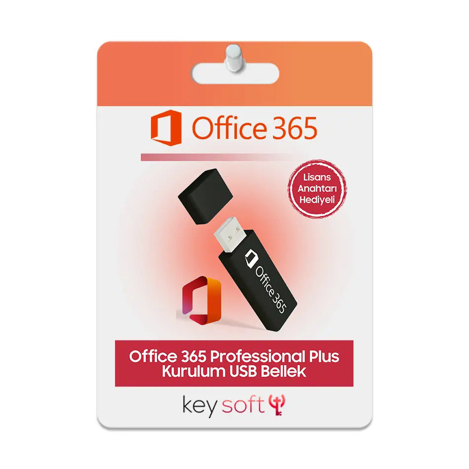 Office 365 Professional Plus Kurulum Dosyalı USB Bellek (Hesap Üyeliği Hediyeli) Uygun Lisans Hizmeti - KeySofti