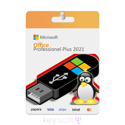 Office 2021 Professional Plus Kurulum Dosyalı USB Bellek (Lisans Anahtarı Hediyeli) Uygun Lisans Hizmeti - KeySofti