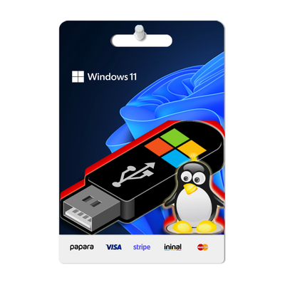 Windows 11 Kurulum Dosyalı USB Bellek (Lisans Anahtarı Hediyeli) - Uygun Lisans Hizmeti - KeySofti